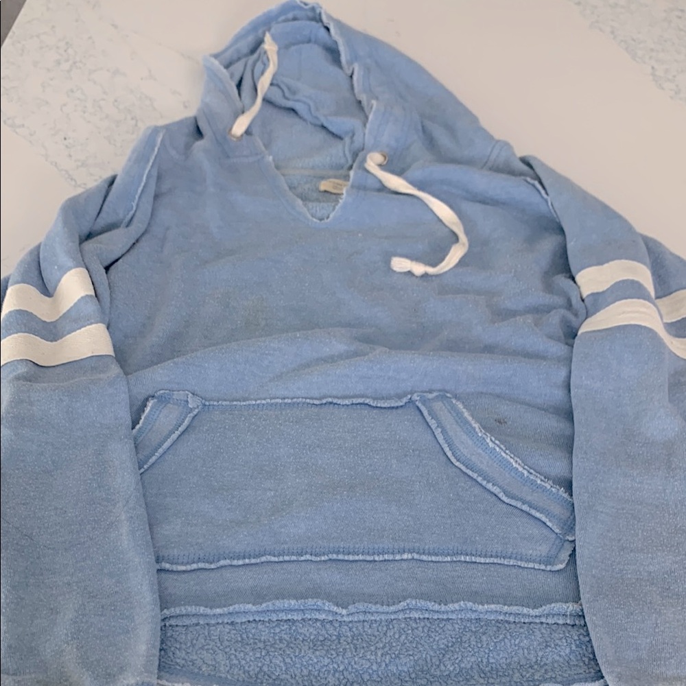 Ocean Drive Blue Hooded Sweater